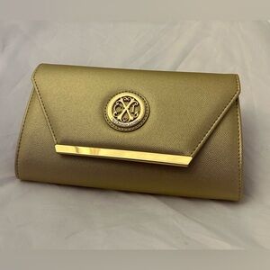 Christian Lacroix Metallic Gold Clutch